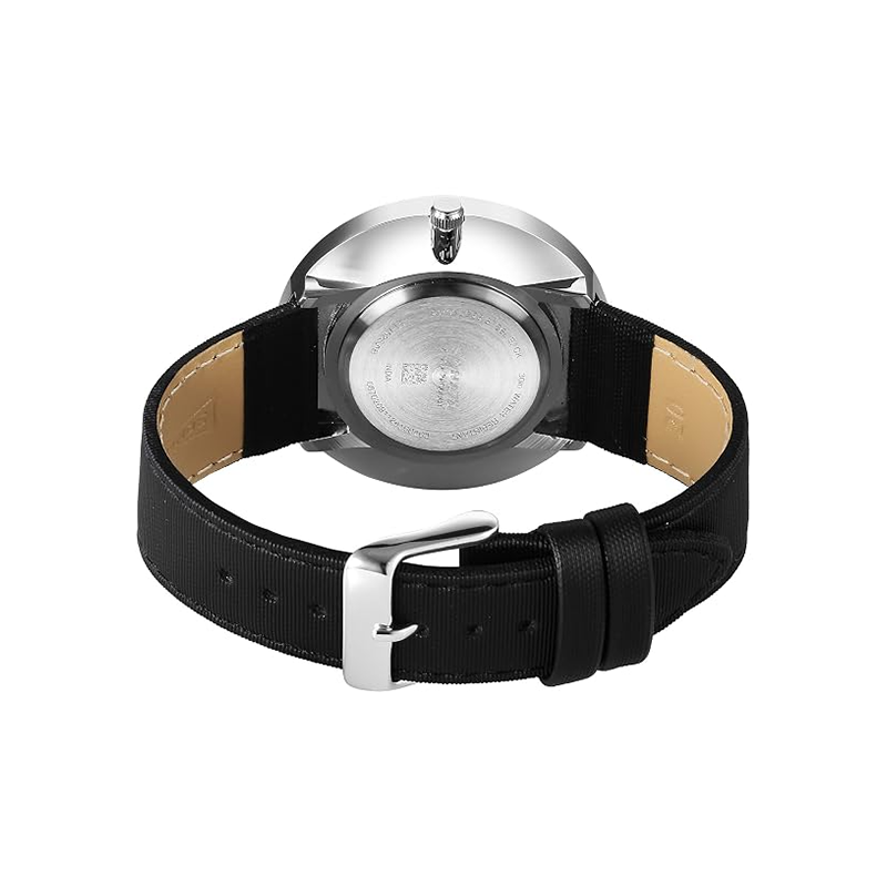 Sonata Ascent Quartz 77152SL04 Analog Date Leather Strap Men’s Watch