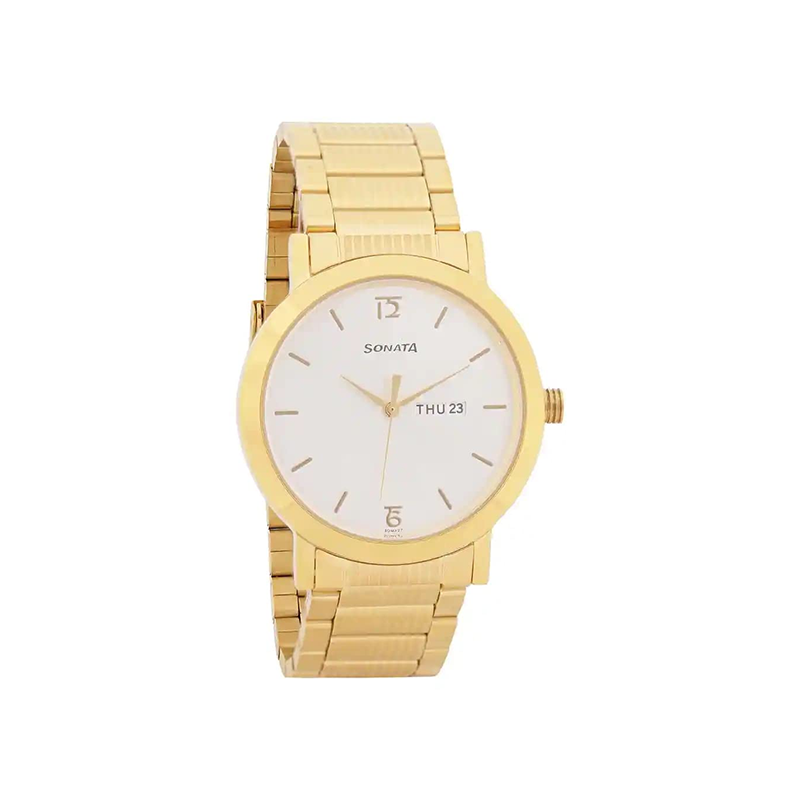 Sonata Quartz 77108ym02 Mens Watch