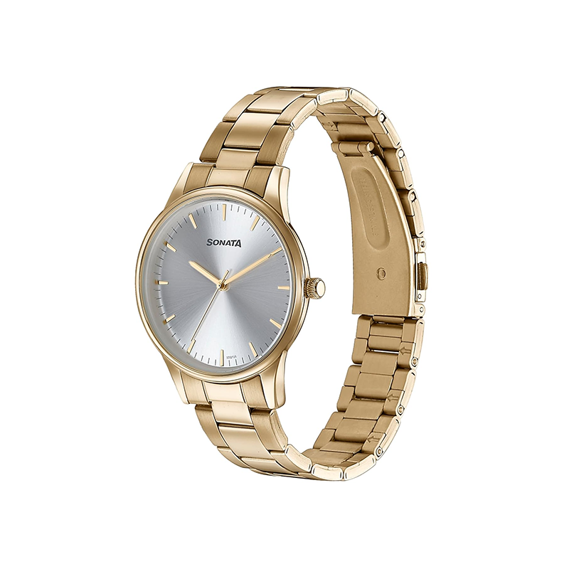 Titan Sonata Quartz 77144ym02 Mens Watch