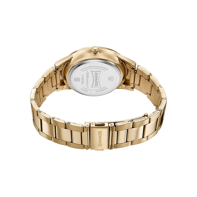 Titan Sonata Quartz 77144ym02 Mens Watch