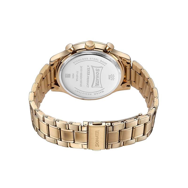 Sonata Quartz Multifunction 77145ym01 Mens Watch