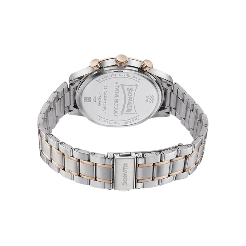 Sonata Quartz Multifunction 77146km01 Mens Watch
