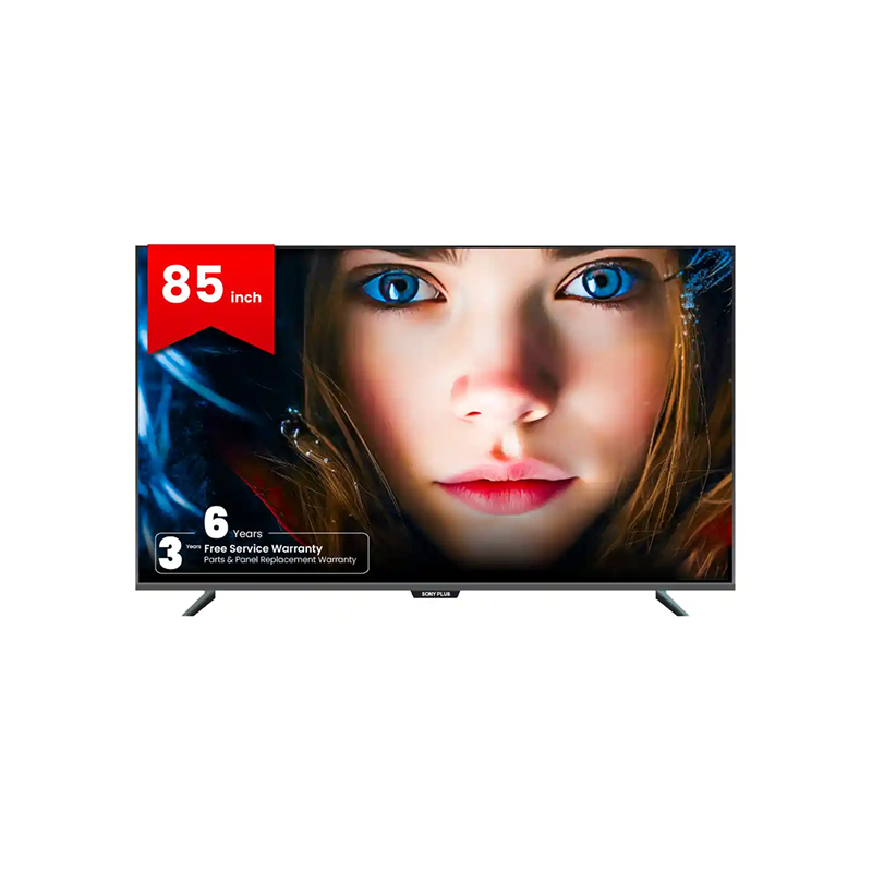 Sony Plus SP85SFVG1Y 85 Inch Frameless Voice Control 4K Google QLED TV