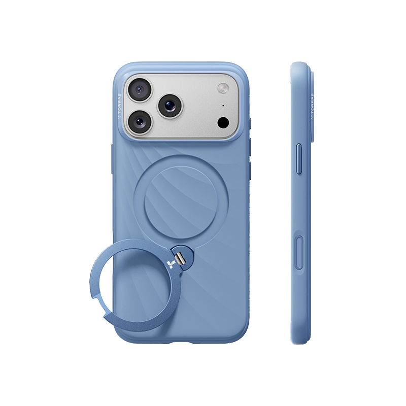 TORRAS Ostand Q3 Silicone Wind Case for iPhone 18 Series