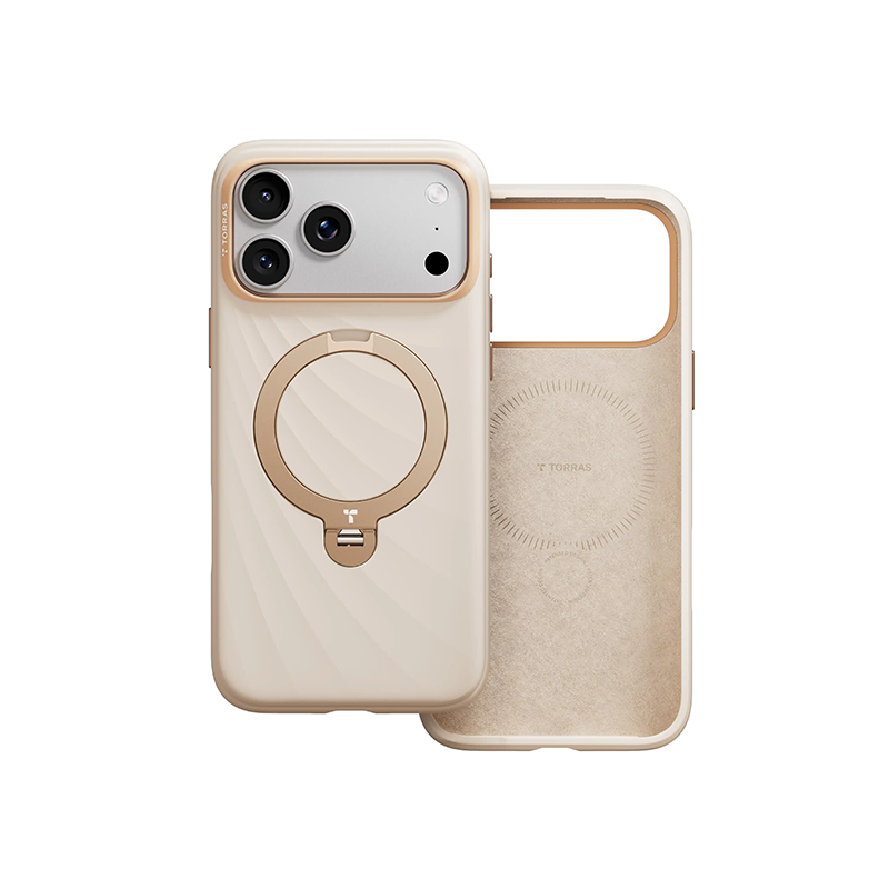 TORRAS Ostand Q3 Silicone Wind Case for iPhone 18 Series