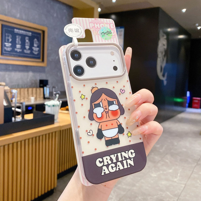 Cute Polka Dot Cartoon Phone Case Iphone 17 Pro Max 16 Korean Style