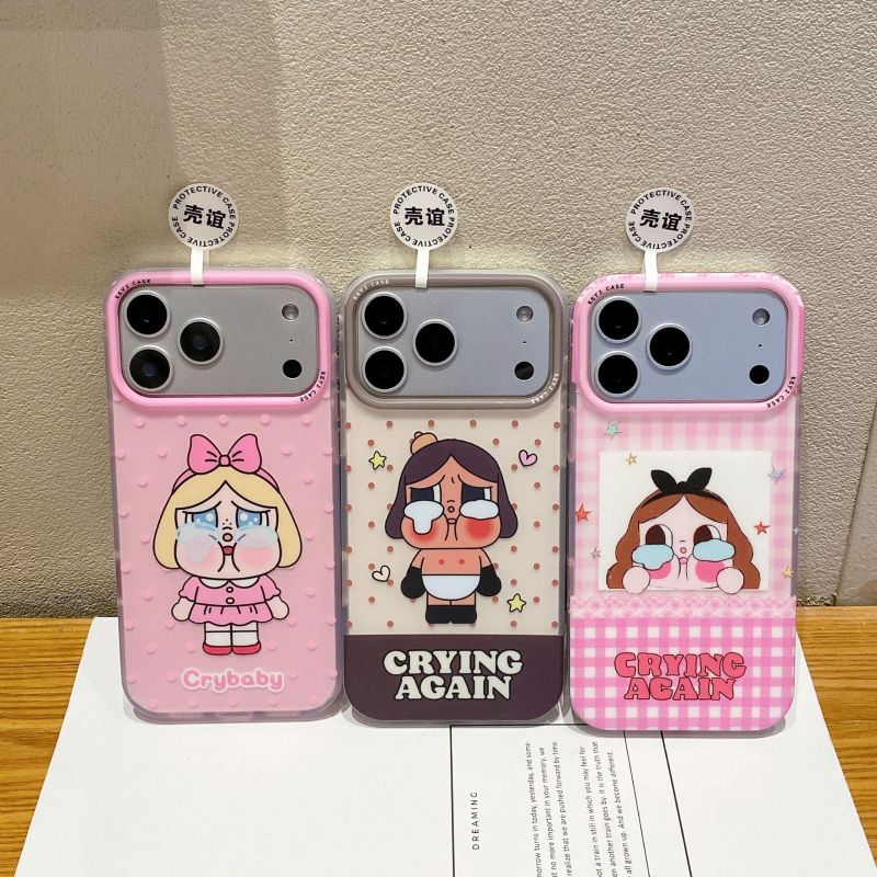 Cute Polka Dot Cartoon Phone Case Iphone 17 Pro Max 16 Korean Style