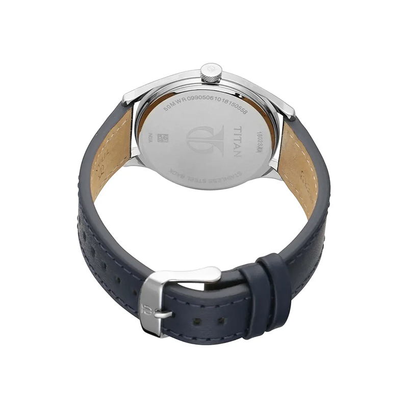Titan 1802SL02 Workwear Leather Strap Men's Watch
