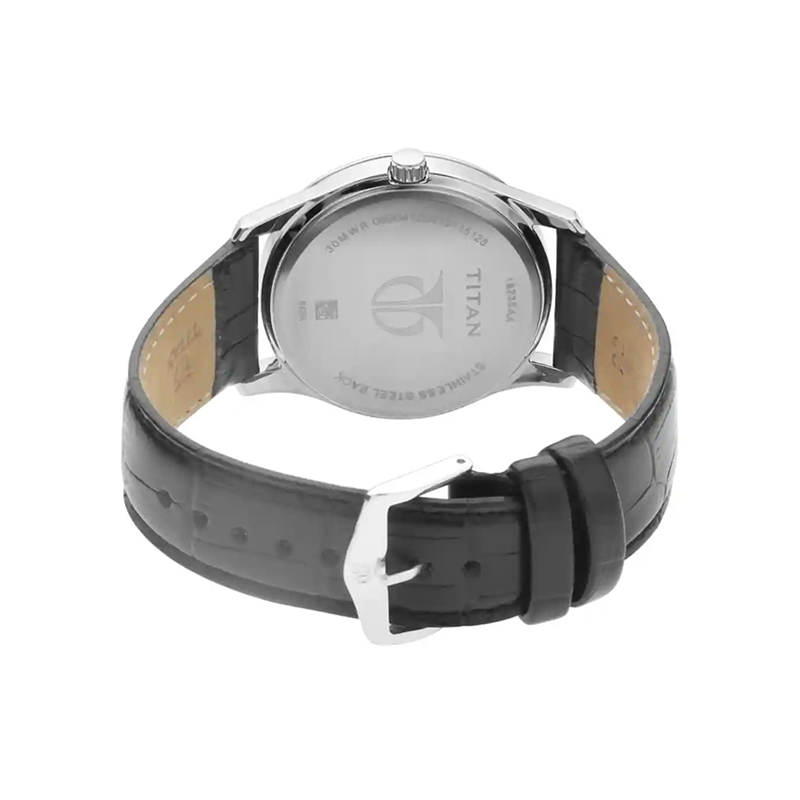 Titan 1823SL01 Date Leather Strap Men's Watch