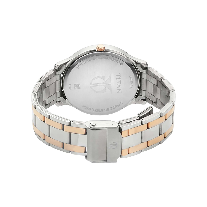 Titan 1825km01 Stainless Steel Mens Watch