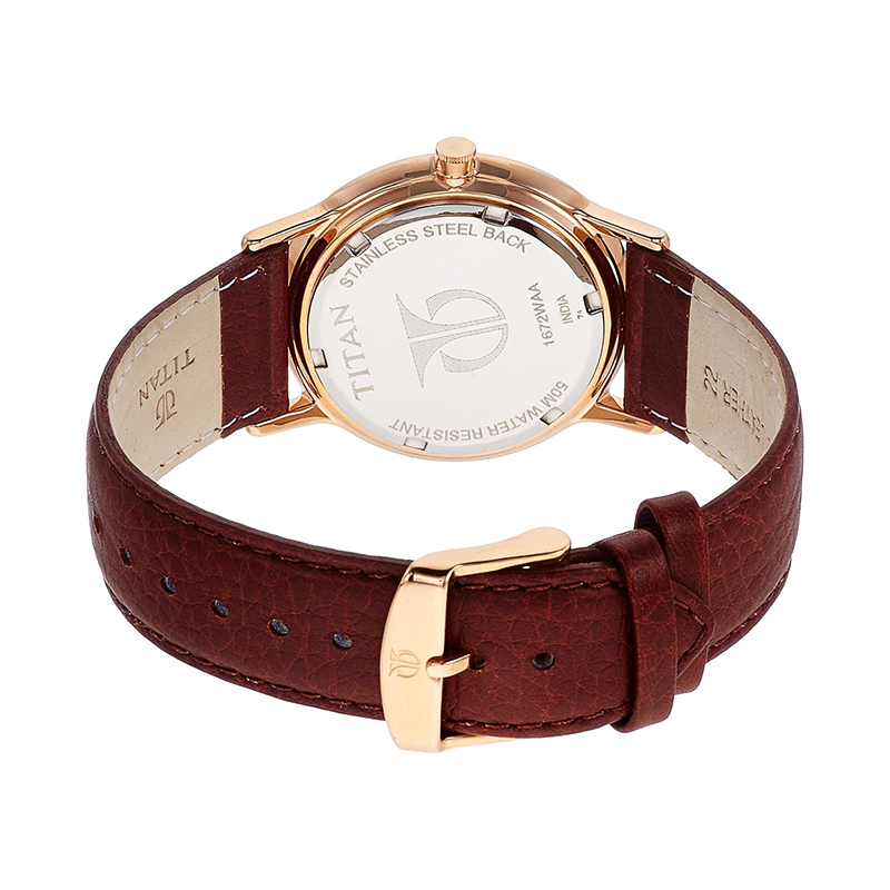 Titan Classique Retro Quartz 1672wl01 Mens Watch