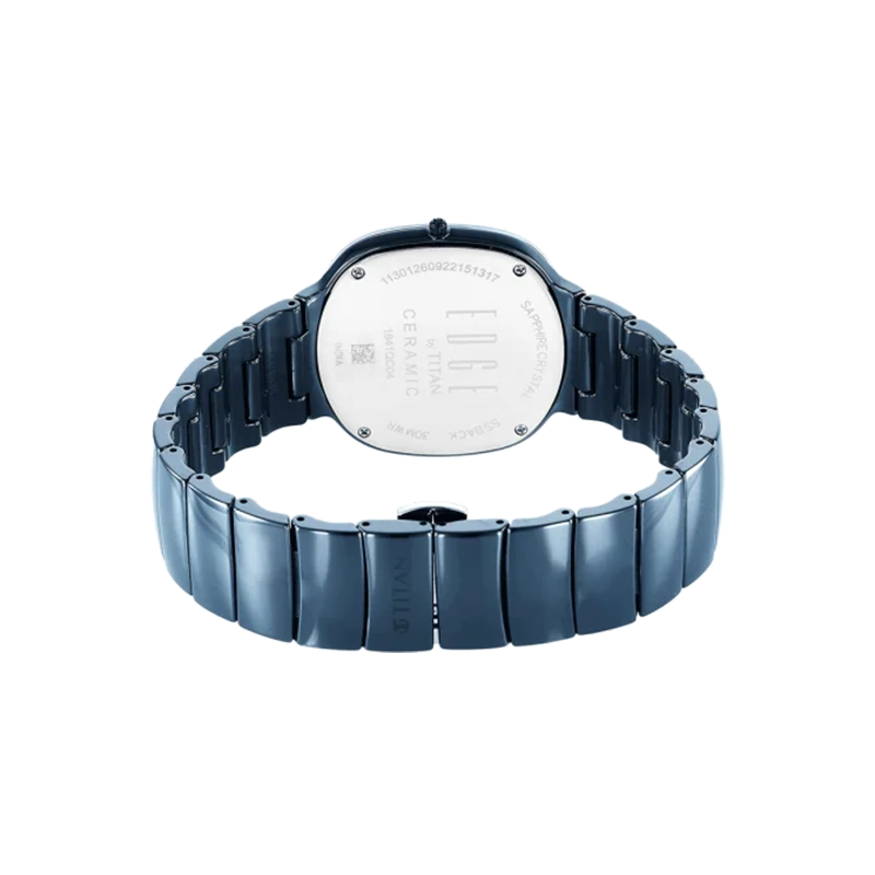 Titan Edge Squircle 1841QC04 Quartz Analog Ceramic Strap Men's Watch