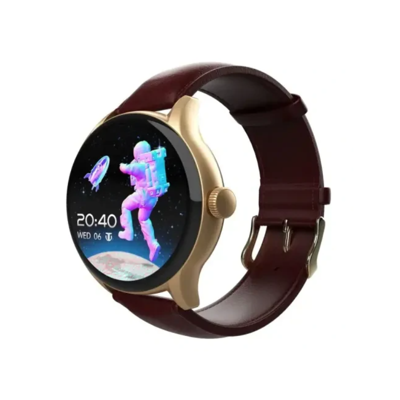 Titan Evoke Bluetooth Calling Leather Strap Smart Watch