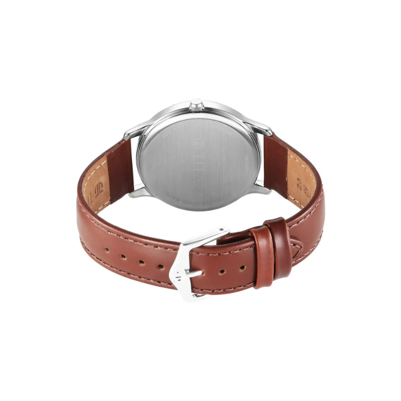 Titan Karishma 1825sl15 Quartz Analog Leather Strap Mens Watch