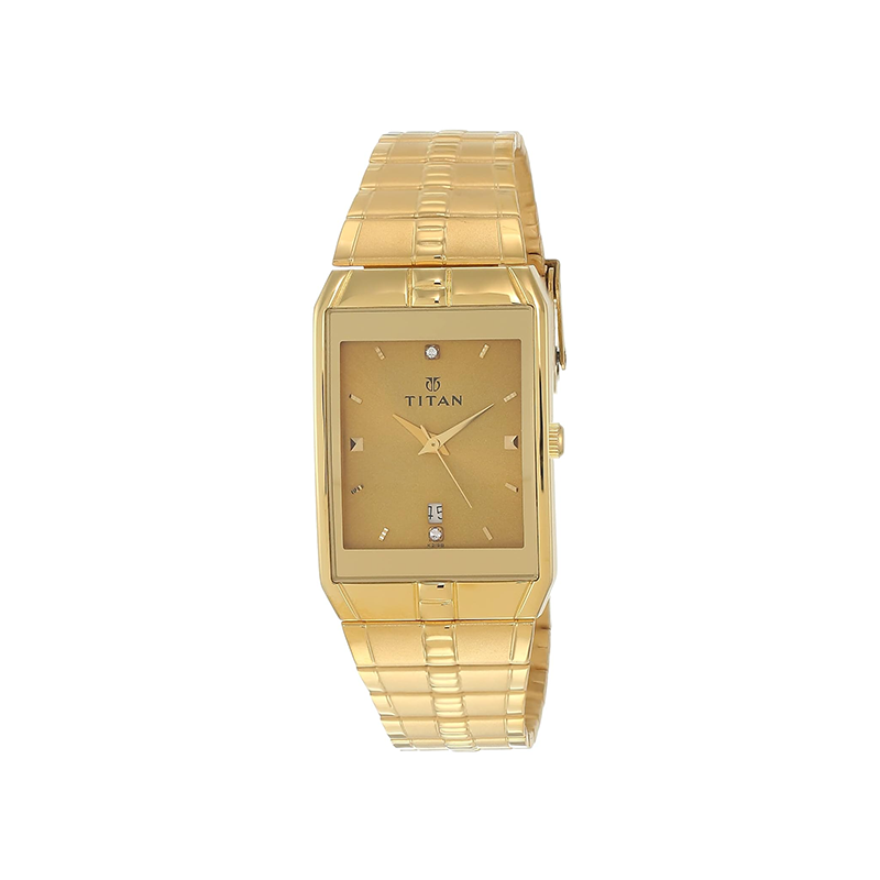 Titan Karishma Quartz 9151YM03 Analog Stainless Steel Strap Men's Watch