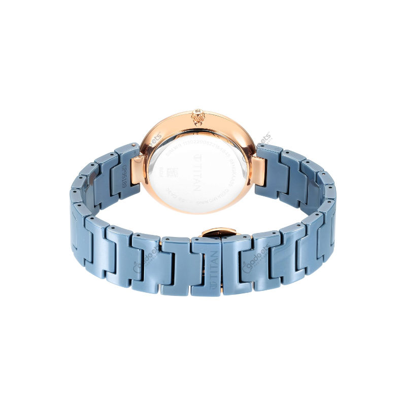 Titan Purple Ceramics 95189kc05 Analog Ceramic Strap Womens Watch