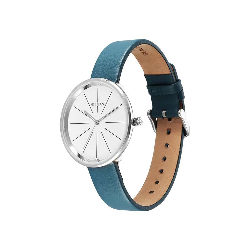 Titan Purple Stackables Quartz 2718SL01 Analog Leather Strap Women's Watch