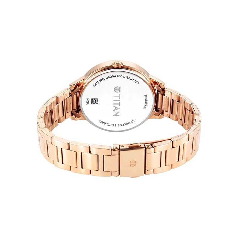 Titan Workwear Quartz 2648WM05 Analog Stainless Steel Strap Women’s Watch