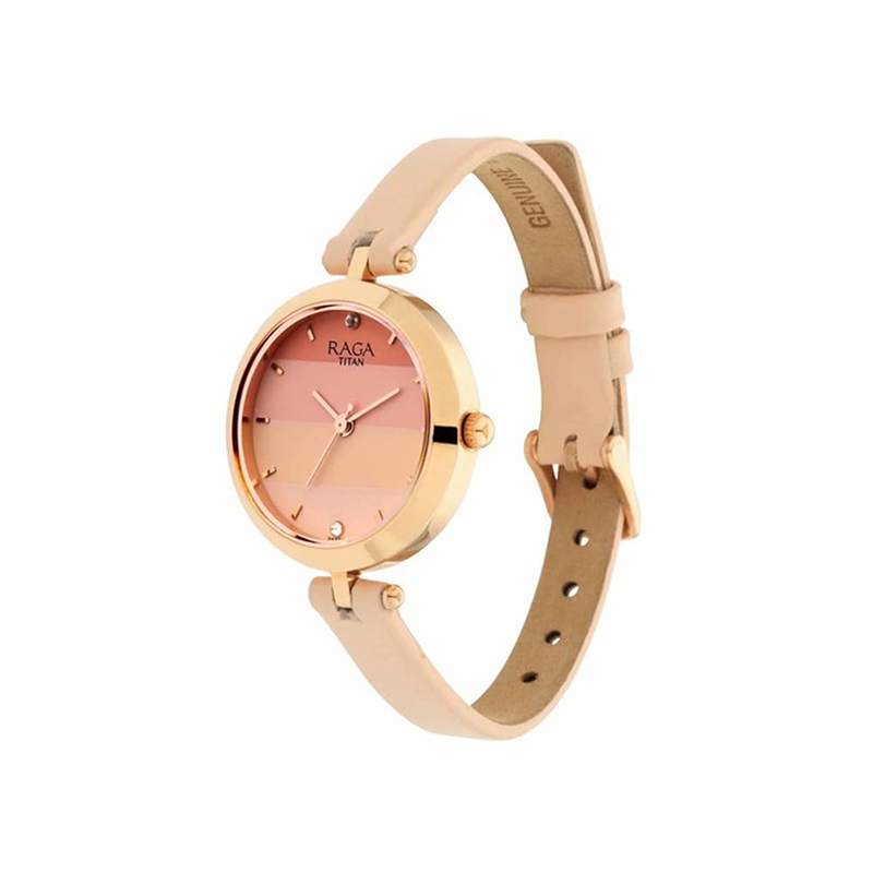 Titan Raga Quartz 2606WL02 Analog Leather Strap Women's Watch