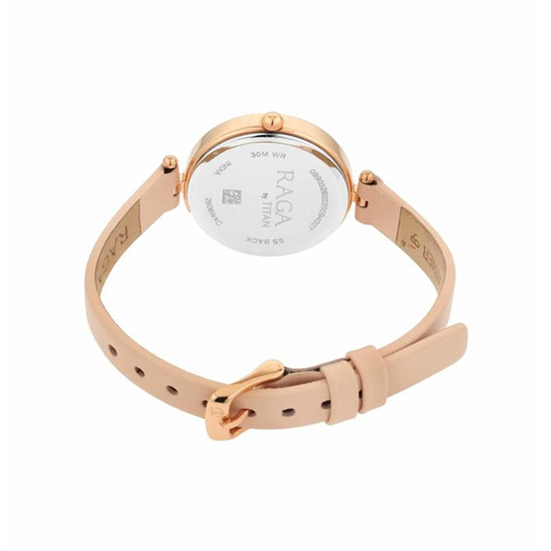 Titan Raga Quartz 2606WL02 Analog Leather Strap Women's Watch