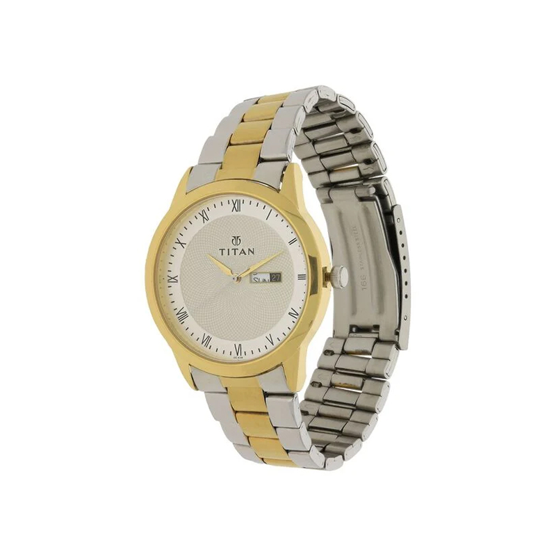 Titan Quartz 1584bm02 Mens Watch