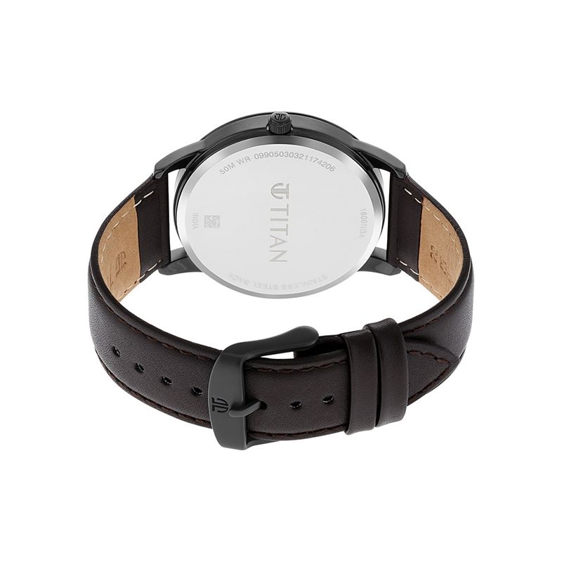 Titan Timeless 1806NL02 Leather Strap Men's Watch