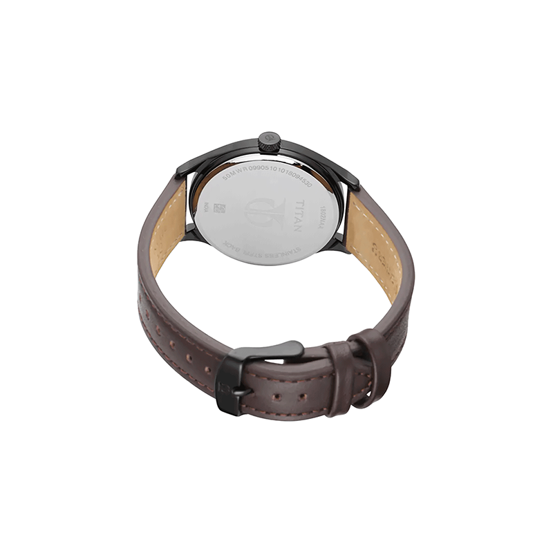 Titan Workwear 1802NL01 Leather Strap Men's Watch