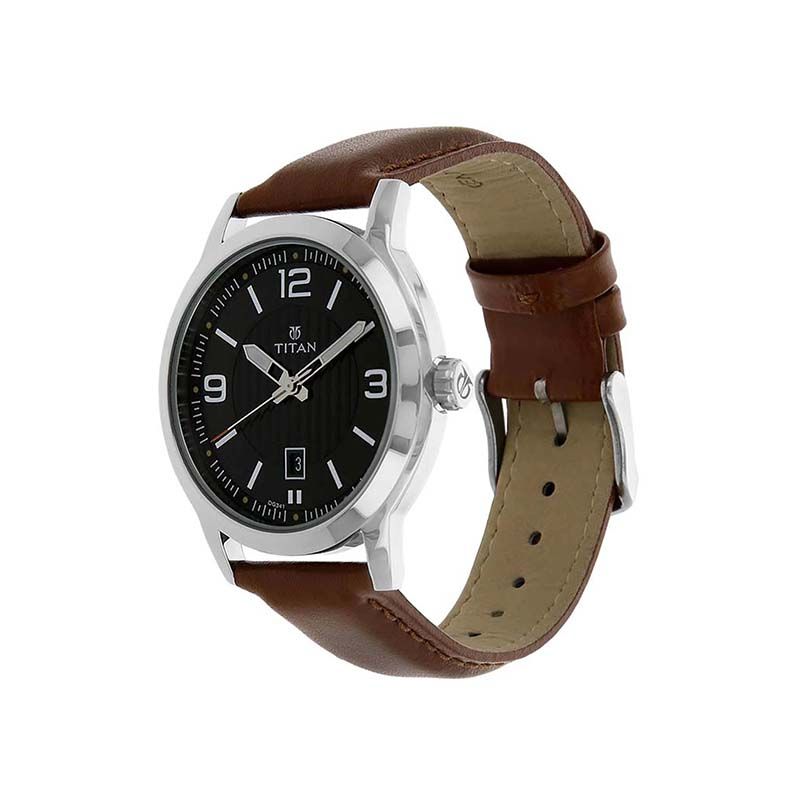 Titan Workwear Quartz 1730SL02 Analog Leather Strap Men’s Watch