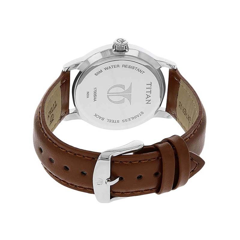 Titan Workwear Quartz 1730SL02 Analog Leather Strap Men’s Watch