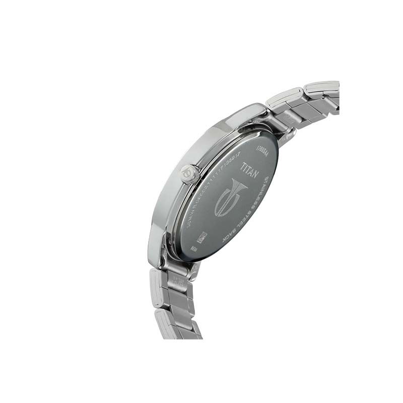 Titan Workwear Quartz 1769SM01 Analog Date Stainless Steel Strap Men’s Watch