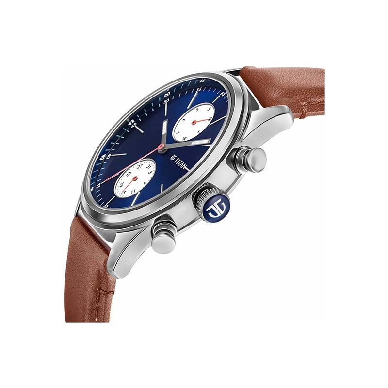 Titan Workwear Quartz 1805SL06 Analog Date Leather Strap Men’s Watch