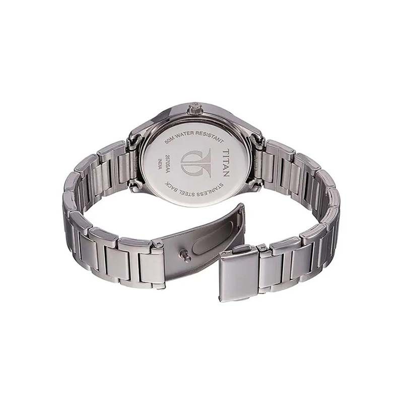 Titan Workwear Quartz 2570SM01 Analog Stainless Steel Strap Women's Watch
