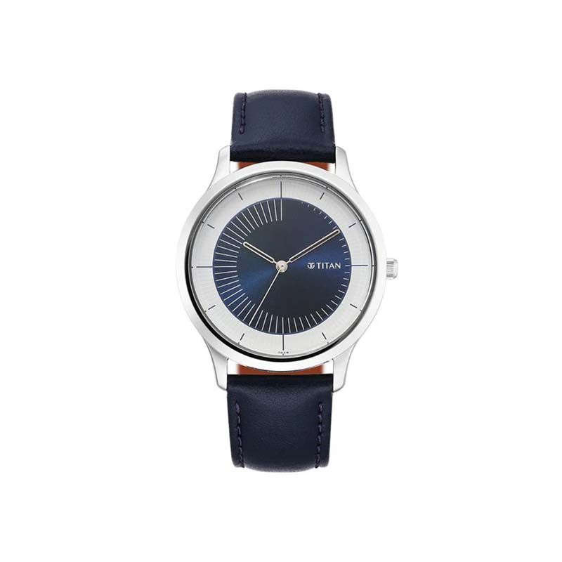 Titan Yin And Yang Quartz 1825SL04 Analog Leather Strap Men’s Watch