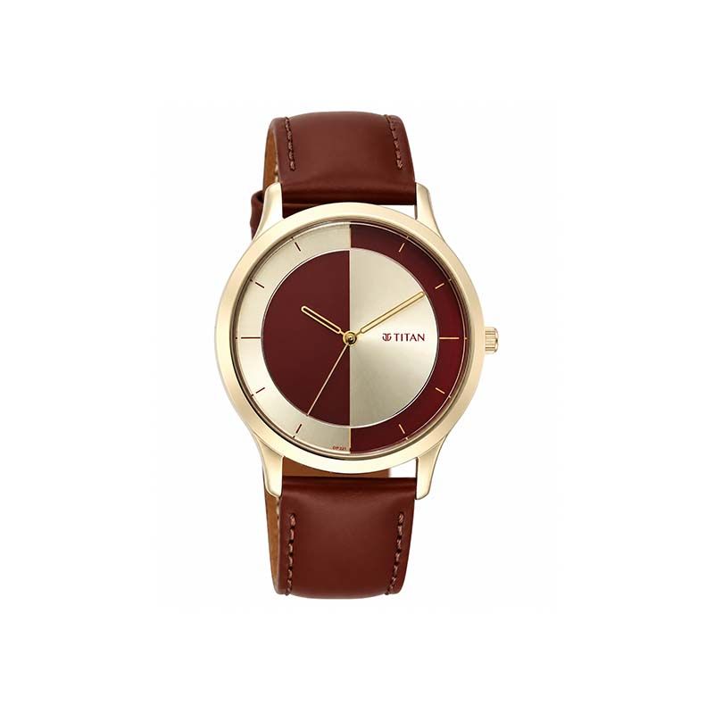 Titan Yin And Yang Quartz 1825wl04 Mens Watch