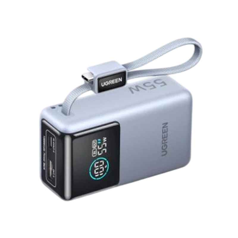 UGREEN Nexode PB727 55W Power Bank with Built in Cable - 10000mAh