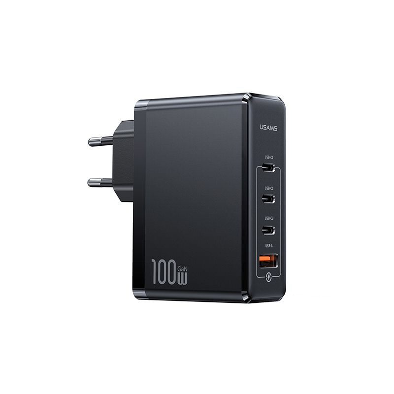 USAMS US-CC163 100W 4 Ports GaN Fast Charger (EU)