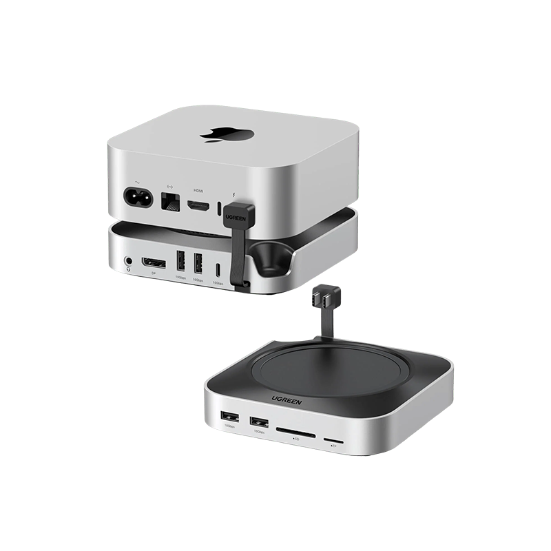 Ugreen 10 in 1 Mac Mini M4 M4 Pro Docking Station with Stand DP Hub