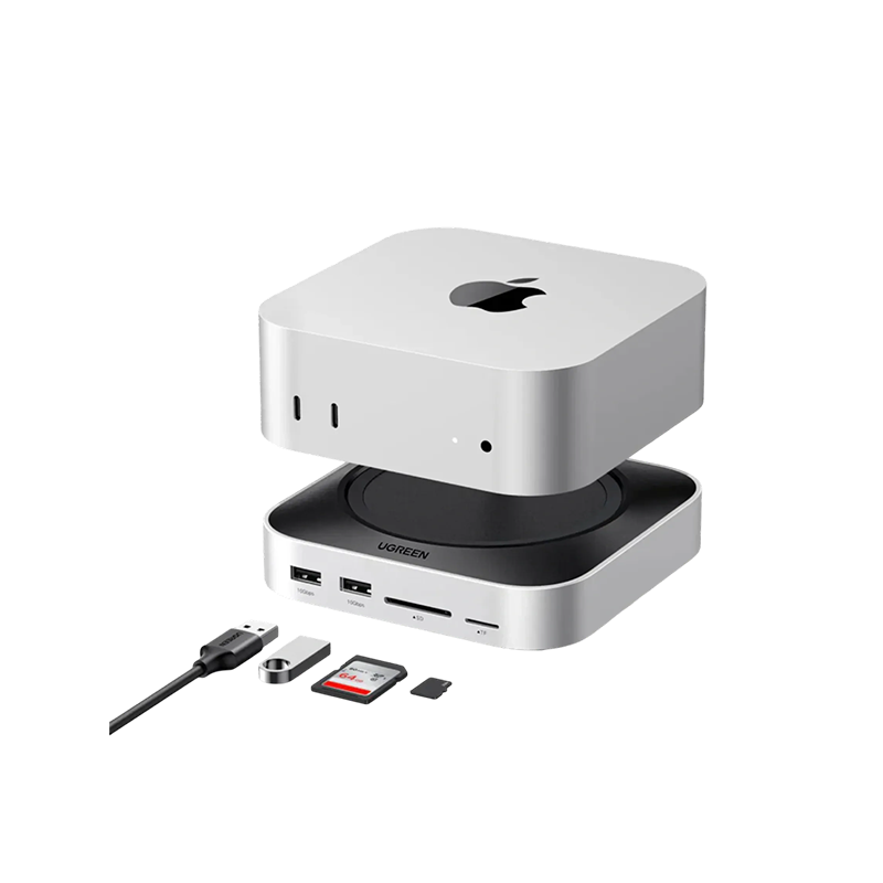 Ugreen 10 in 1 Mac Mini M4 M4 Pro Docking Station with Stand DP Hub
