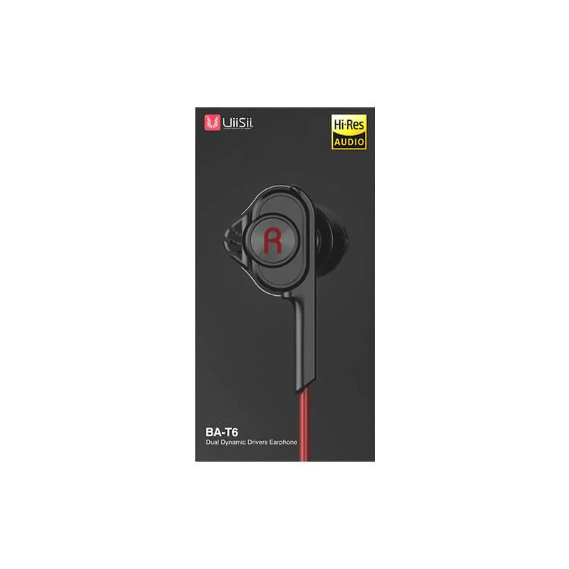 UiiSii BA-T6 Dual Dynamic Driver In-ear Earphones