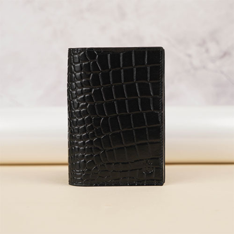 Urbaland Taylor Crocodile Leather Passport Cover