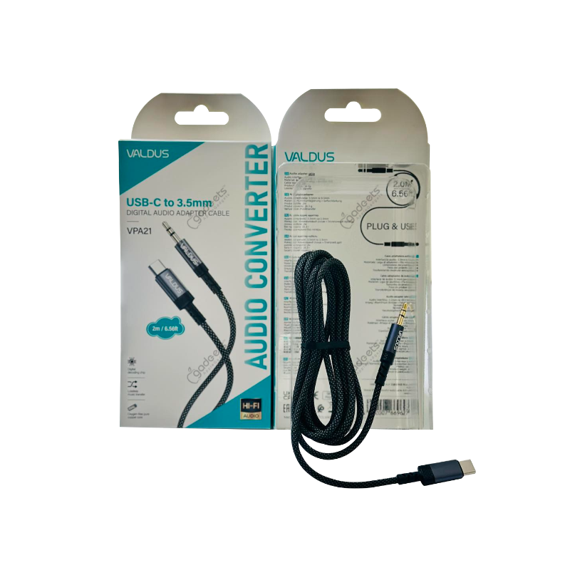 Valdus VPA21 USB-C TO 3.5mm Audio Cable Price in Bangladesh