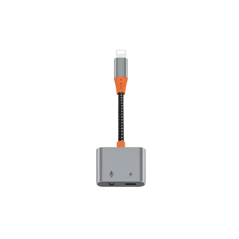 WIWU LT07 Lightning to Lightning & 3.5mm Audio Adapter