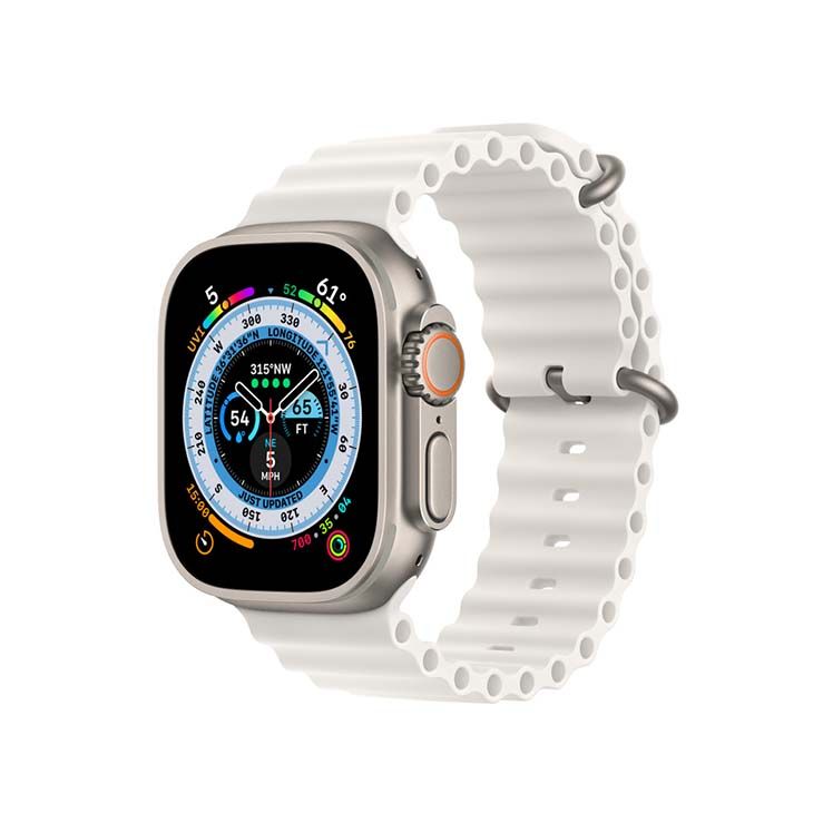 Apple Watch Ultra Titanium Case with Ocean Band GPS + Cellular