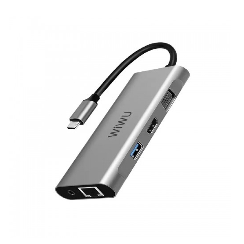 WiWU Alpha A11312H Dual HDMI 11-in-1 USB Type-C Hub