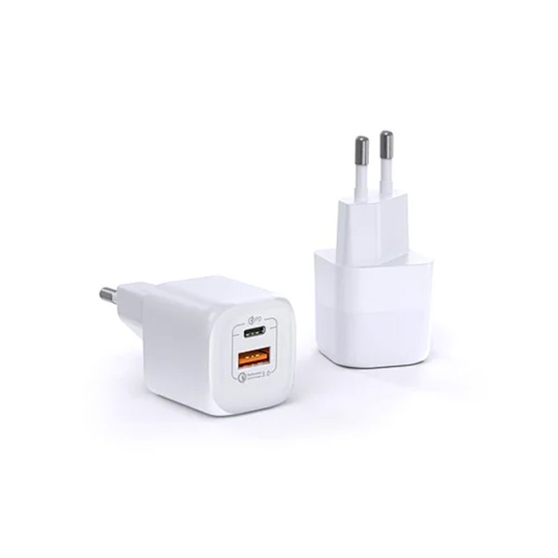 WiWU Gan Fast Charger USB-C + QC3.0 Power Adapter 33W