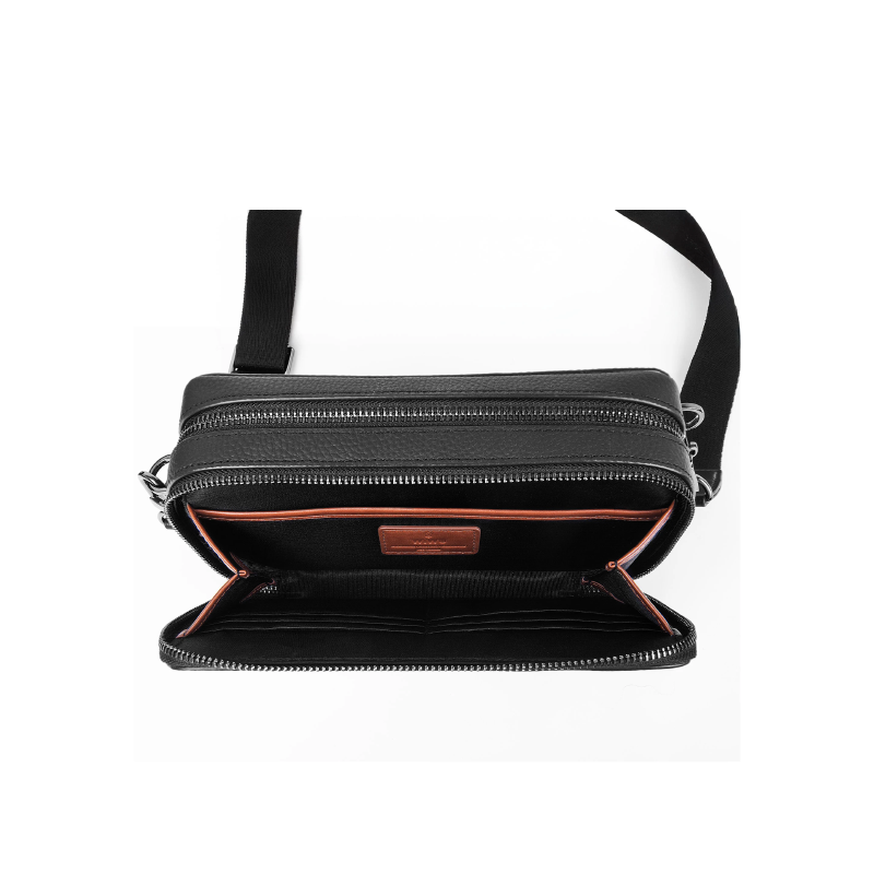 WiWU Master Leather Fingerprint Lock Crossbody Bag