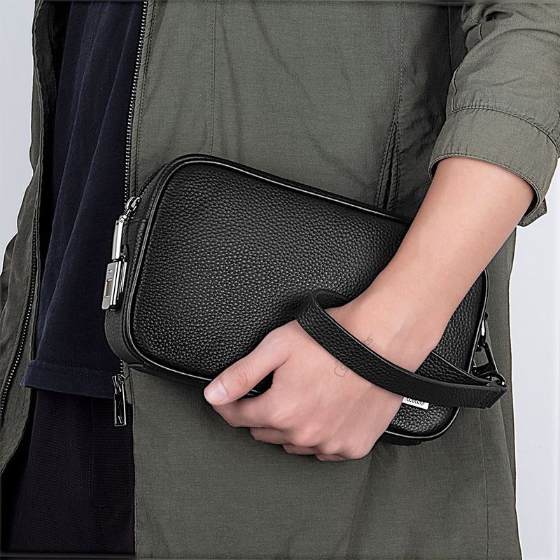 WiWU Master Leather Fingerprint Lock Pouch