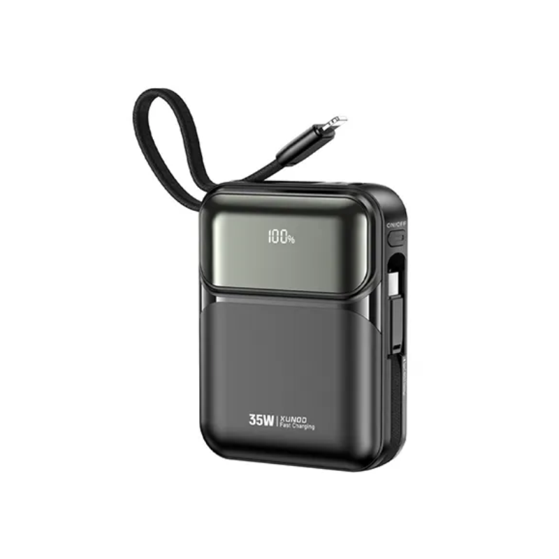 XUNDD XDPB-W008 PD 35W Dual Cable Mini Power Bank - 10000mAh