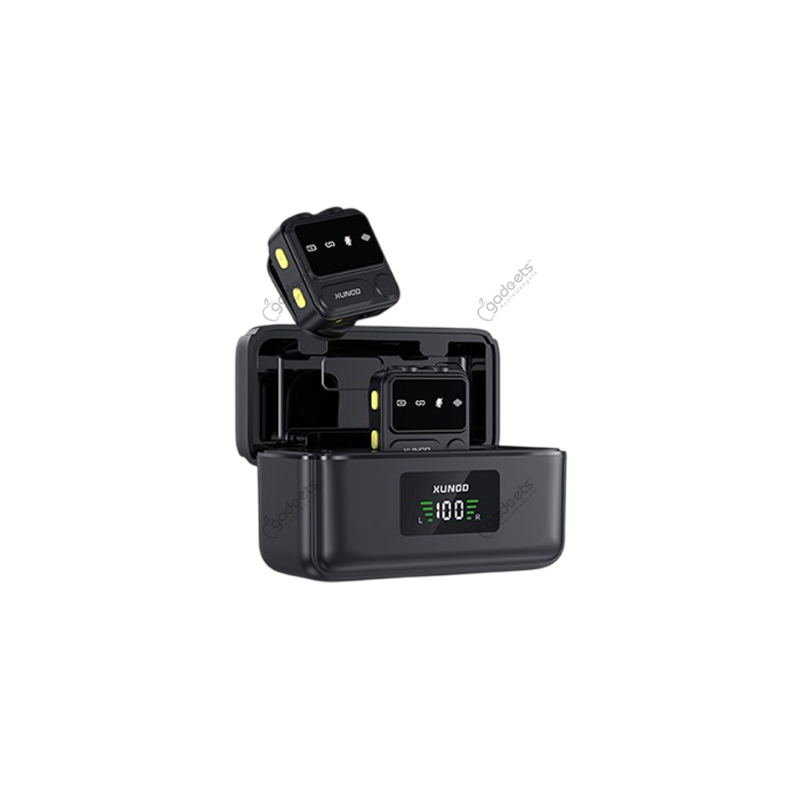 Xundd X58 Mini Wireless Lavalier 2 Transmitters & 1 Receiver Microphone