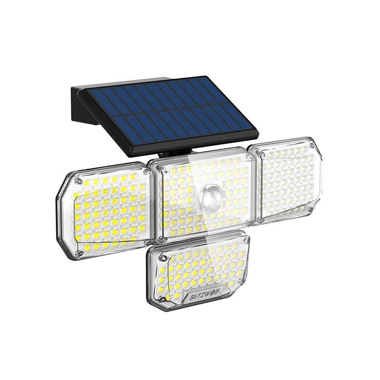 BlitzWolf BW-OLT6 4 Head Solar Sensor Wall Light LED Waterproof Solar Lamp